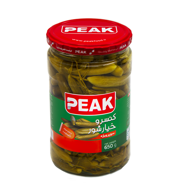 کنسرو خیارشور سوپر ویژه پیک