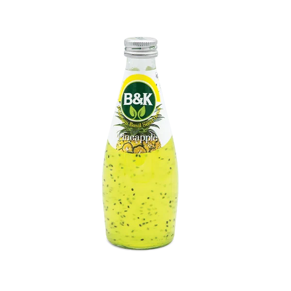 نوشیدنی آناناس بذر ریحان B&K