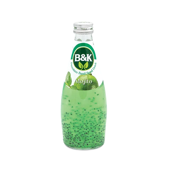 نوشیدنی موهیتو حاوی بذر ریحان B&K