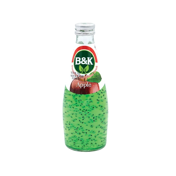 نوشیدنی سیب حاوی بذر ریحان B&K