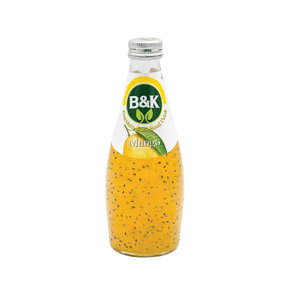 نوشیدنی انبه حاوی بذر ریحان B&K