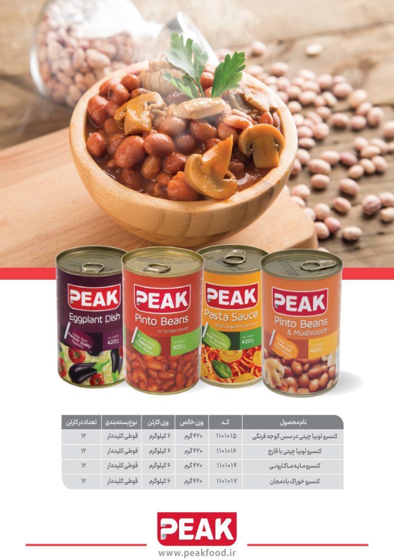 کاتالوگ محصولات پیک